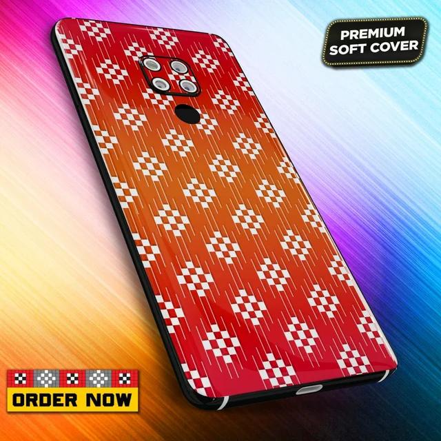 101331 Sambalpuri Mobile Back Cover With Add Photo & Name - Soft Cover