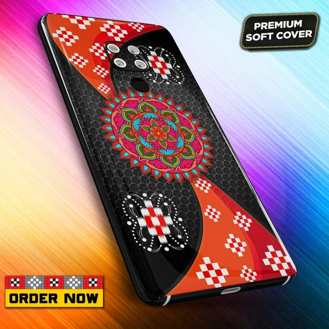 101342 Sambalpuri Mobile Back Cover With Add Photo & Name - Hard Cover