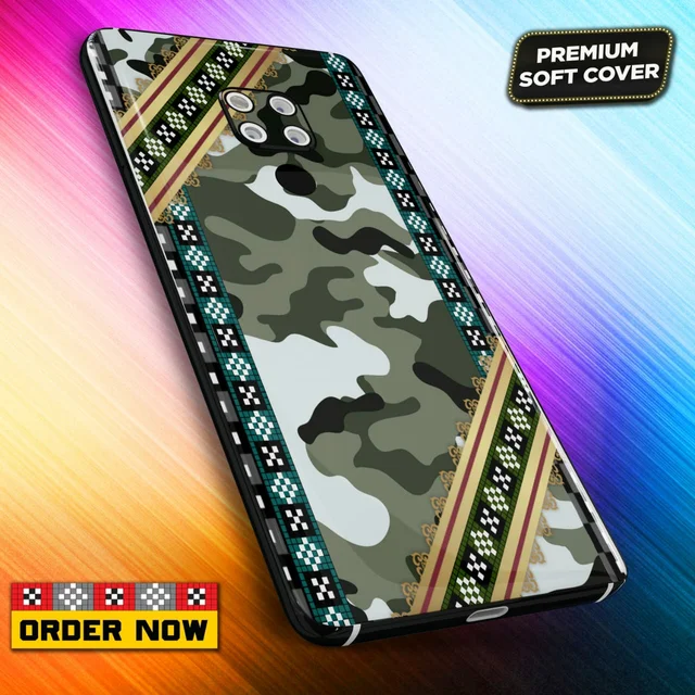 101344 Sambalpuri Mobile Back Cover With Add Photo & Name - Soft Cover