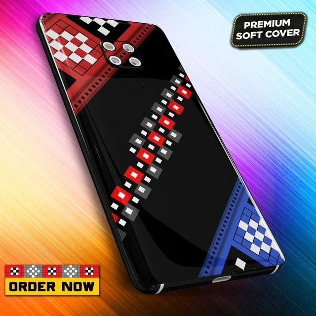 101352 Sambalpuri Mobile Back Cover With Add Photo & Name - Soft Cover