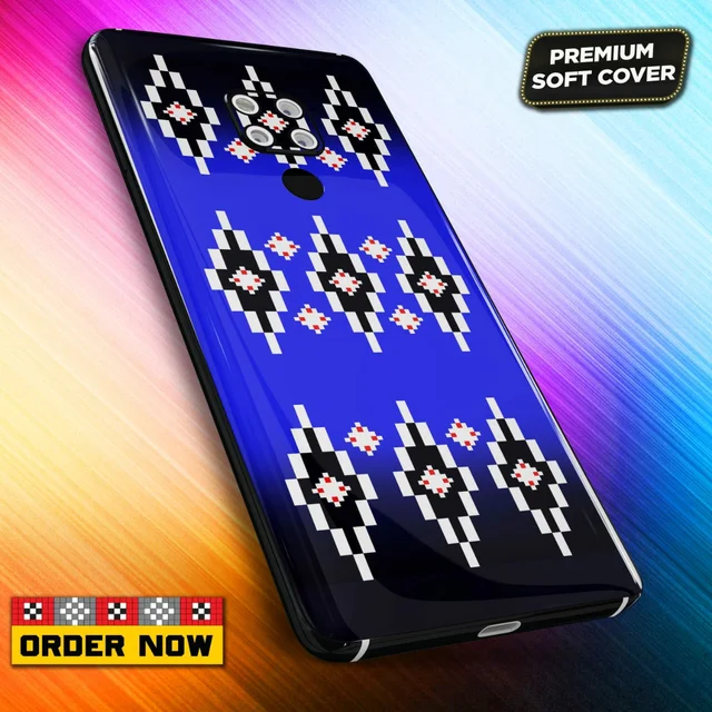 101357 Sambalpuri Mobile Back Cover With Add Photo & Name - Soft Cover
