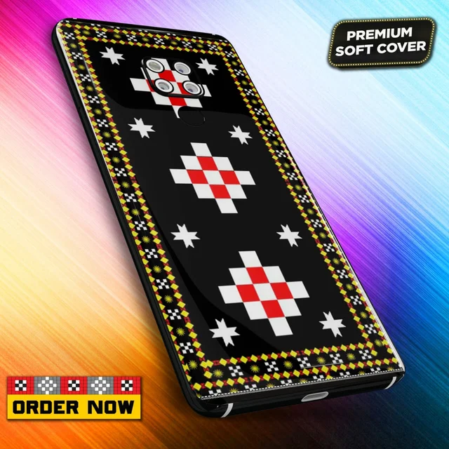 101360 Sambalpuri Mobile Back Cover With Add Photo & Name - Soft Cover