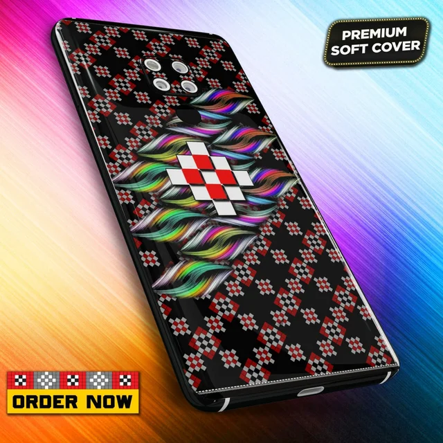 101367 Sambalpuri Mobile Back Cover With Add Photo & Name - Hard Cover