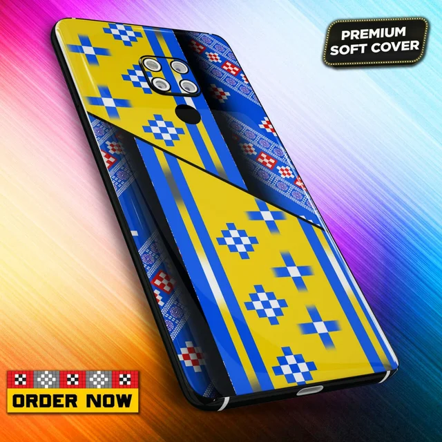 101371 Sambalpuri Mobile Back Cover With Add Photo & Name - Hard Cover