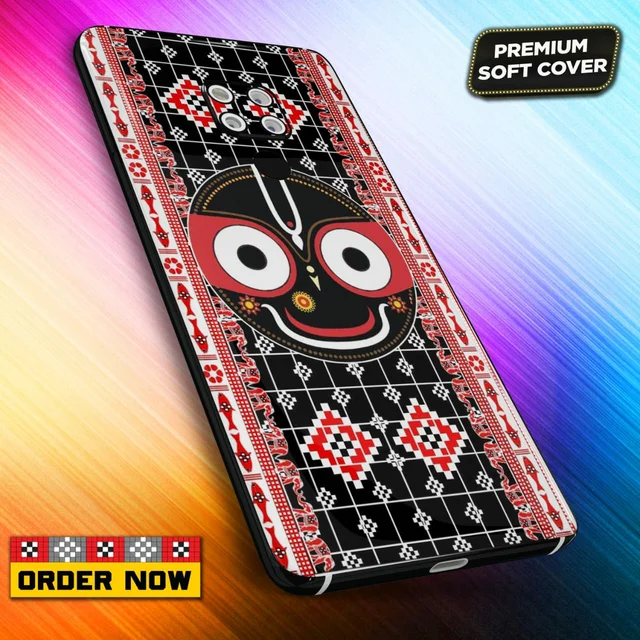101373 Sambalpuri Mobile Back Cover With Add Photo & Name - Soft Cover