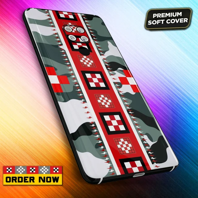 101376 Sambalpuri Mobile Back Cover With Add Photo & Name - Soft Cover