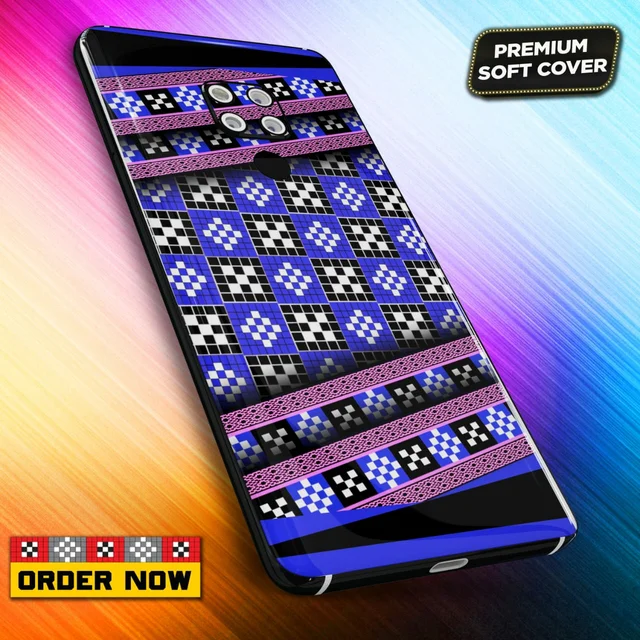 101378 Sambalpuri Mobile Back Cover With Add Photo & Name - Soft Cover