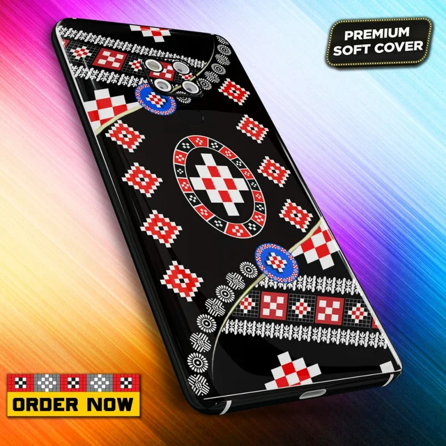 101385 Sambalpuri Mobile Back Cover With Add Photo & Name - Hard Cover