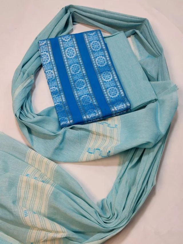 101410 Sambalpuri Handloom Dress Material, Dress Kapada With Dupatta
