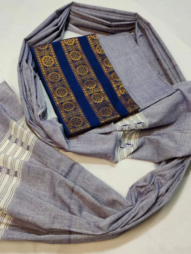 101412 Sambalpuri Handloom Dress Material, Dress Kapada With Dupatta