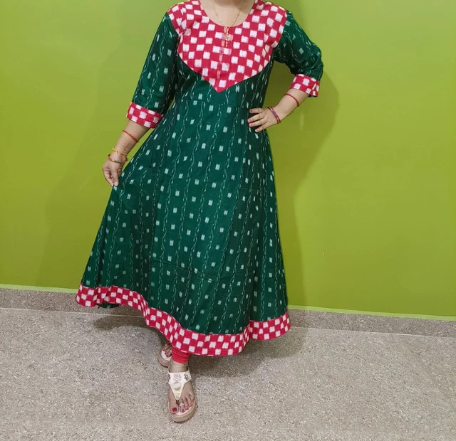 101499 Sambalpuri Handloom Long Kurti - 40