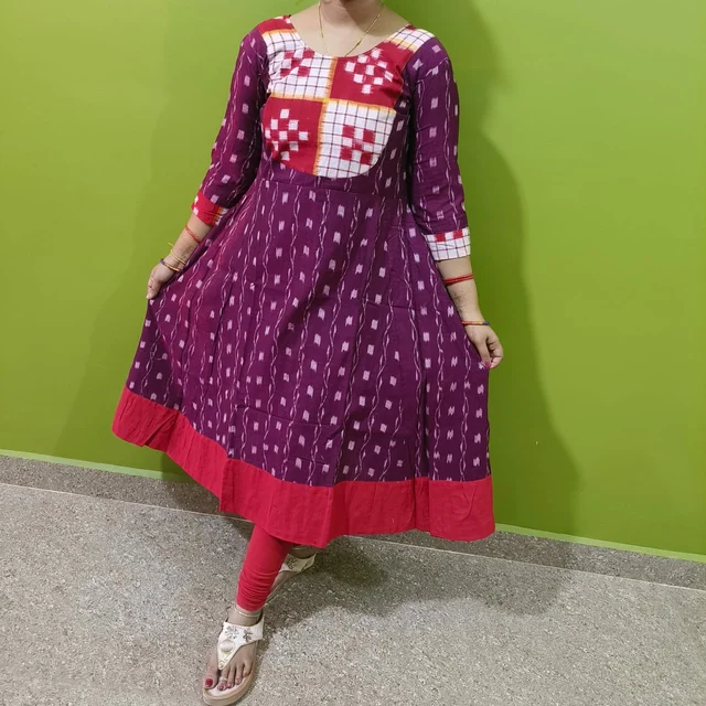 101501 Sambalpuri Handloom Long Kurti - 44