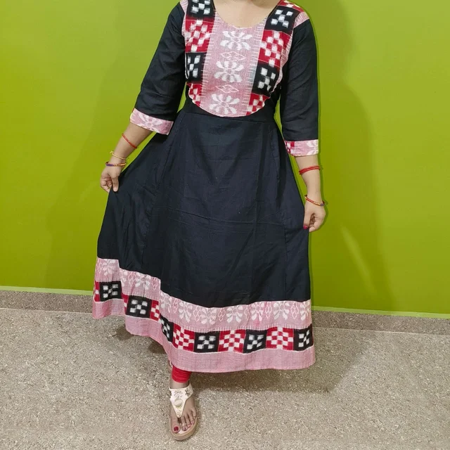101495 Sambalpuri Handloom Long Kurti - 38