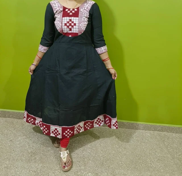 101496 Sambalpuri Handloom Long Kurti - 40