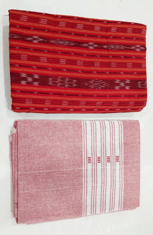 101505 Sambalpuri Handloom Dress Material, Dress Kapada With Dupatta