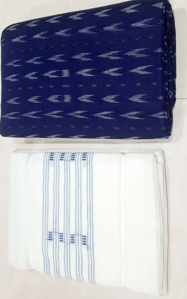 101506 Sambalpuri Handloom Dress Material, Dress Kapada With Dupatta