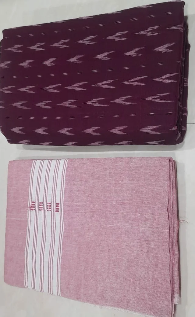101508 Sambalpuri Handloom Dress Material, Dress Kapada With Dupatta