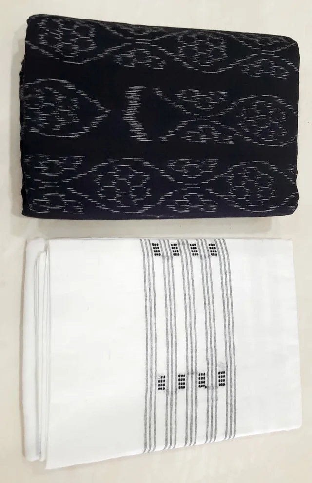 101510 Sambalpuri Handloom Dress Material, Dress Kapada With Dupatta