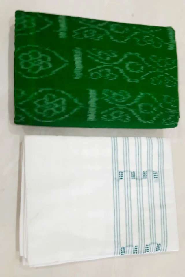 101513 Sambalpuri Handloom Dress Material, Dress Kapada With Dupatta