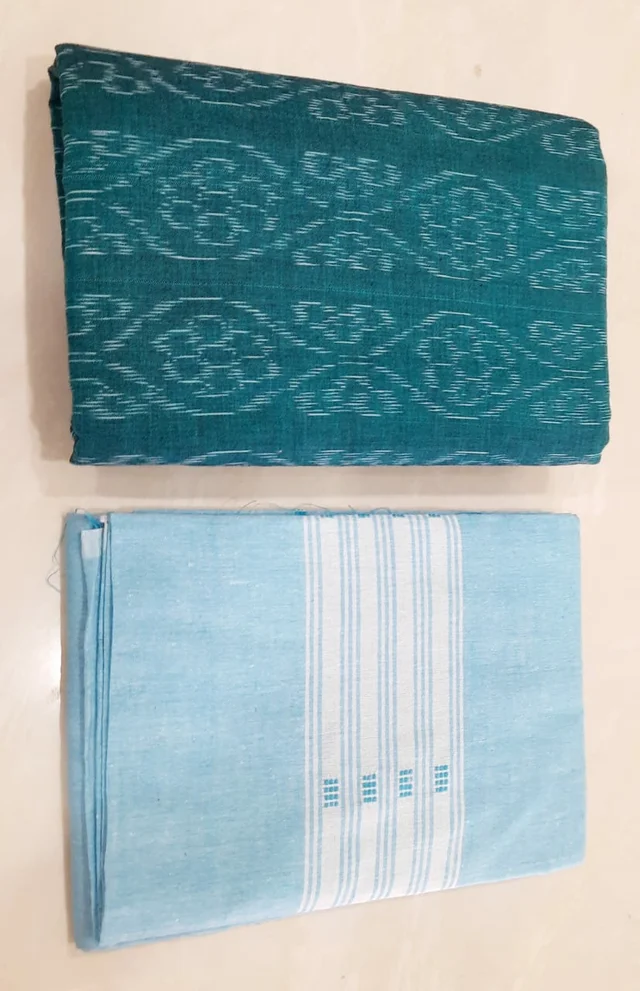101517 Sambalpuri Handloom Dress Material, Dress Kapada With Dupatta