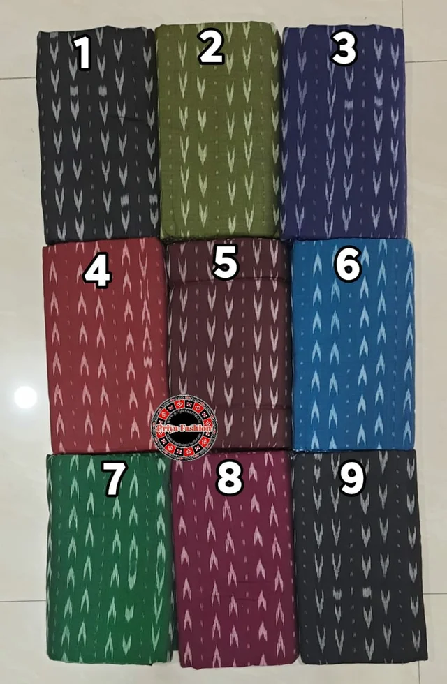 101522 Sambalpuri Handloom Dress Material, Dress Kapada With Dupatta