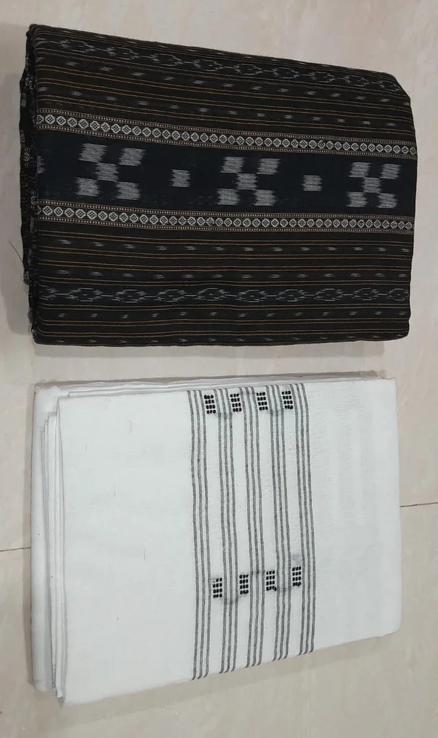 101530 Sambalpuri Handloom Dress Material, Dress Kapada With Dupatta