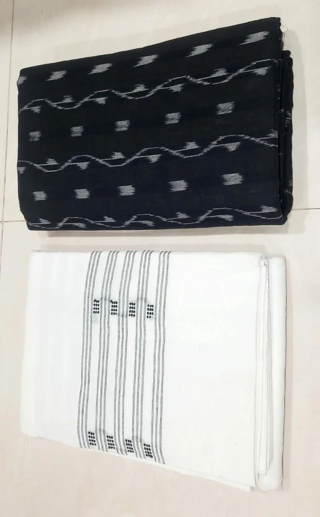 101531 Sambalpuri Handloom Dress Material, Dress Kapada With Dupatta