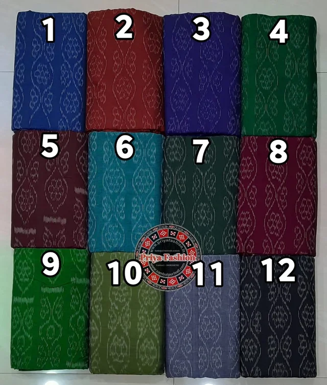 101519 Sambalpuri Handloom Dress Material, Dress Kapada With Dupatta