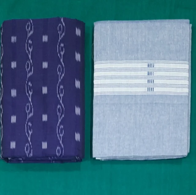 101546 Sambalpuri Handloom Dress Material, Dress Kapada With Dupatta