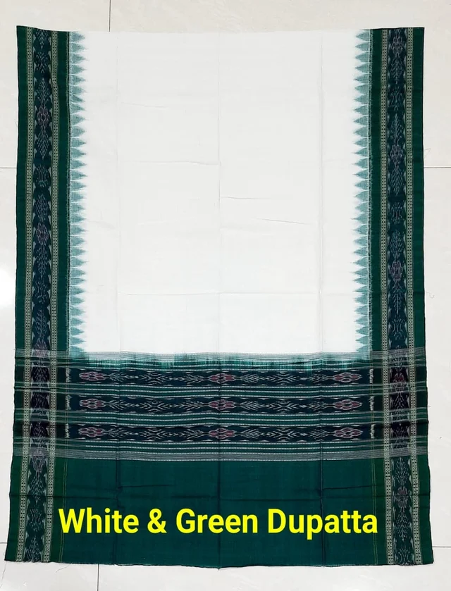 101575 Sambalpuri Handloom Cotton Dupatta, Odhani