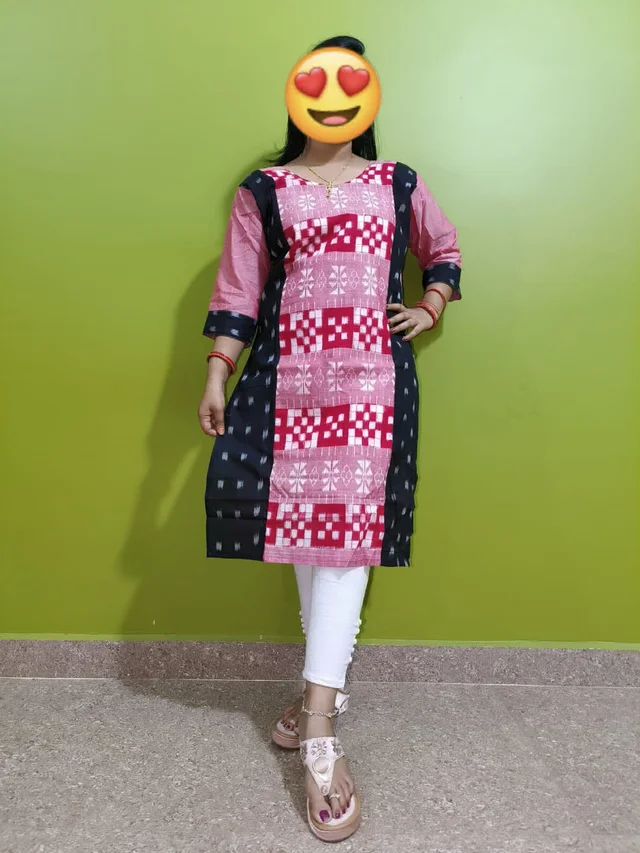 101731 Sambalpuri Handloom Stiching Kurti - 38