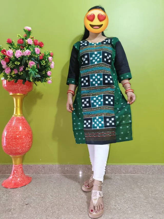 101733 Sambalpuri Handloom Stiching Kurti - 38