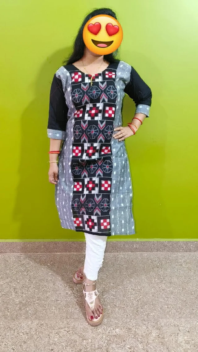 101734 Sambalpuri Handloom Stiching Kurti - 38