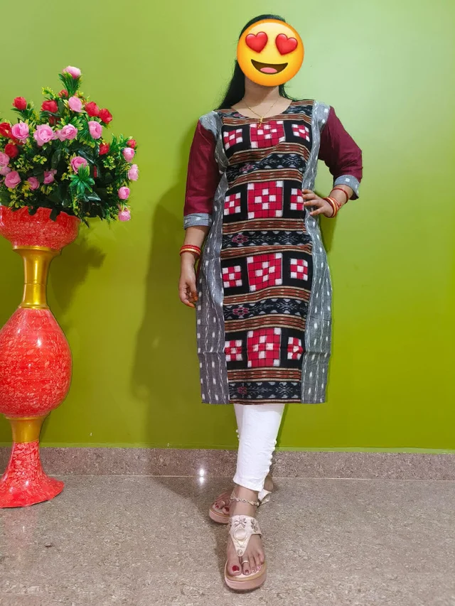 101735 Sambalpuri Handloom Stiching Kurti - 40