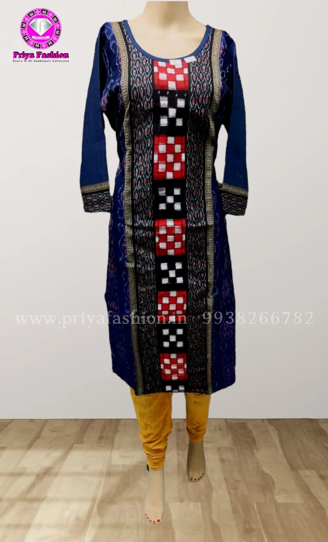 101740 Sambalpuri Handloom Stiching Kurti - 38