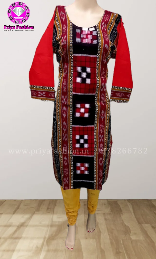 101741 Sambalpuri Handloom Stiching Kurti - 38