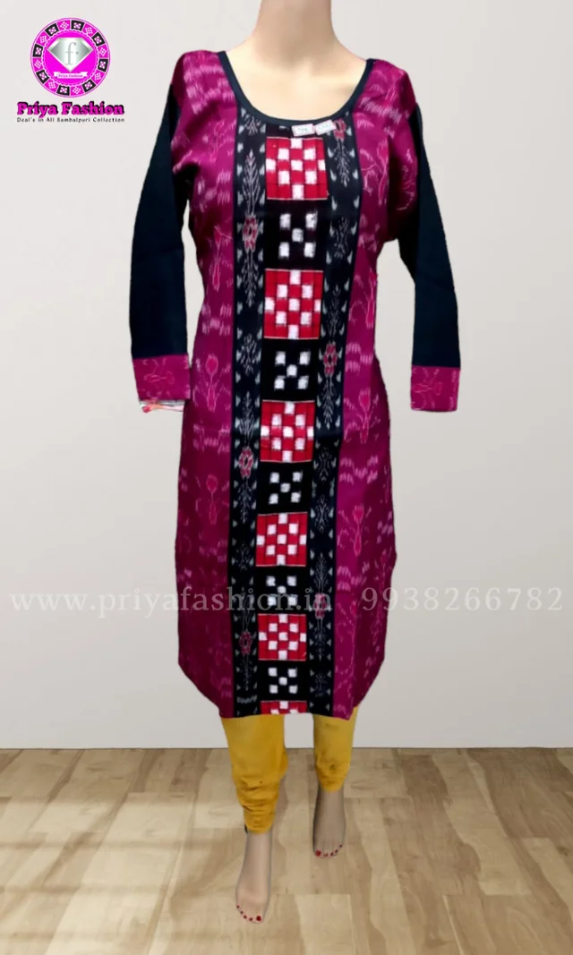 101742 Sambalpuri Handloom Stiching Kurti - 38