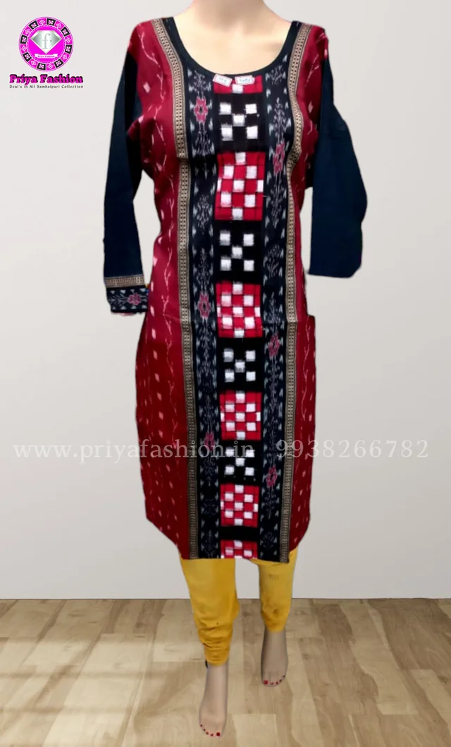 101743 Sambalpuri Handloom Stiching Kurti - 46