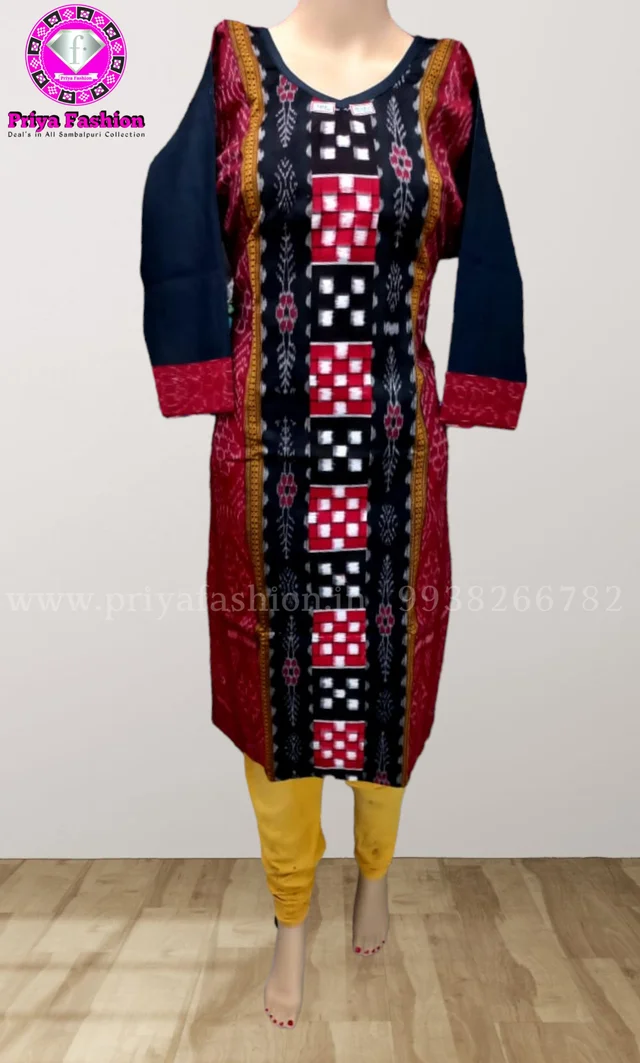 101745 Sambalpuri Handloom Stiching Kurti - 42