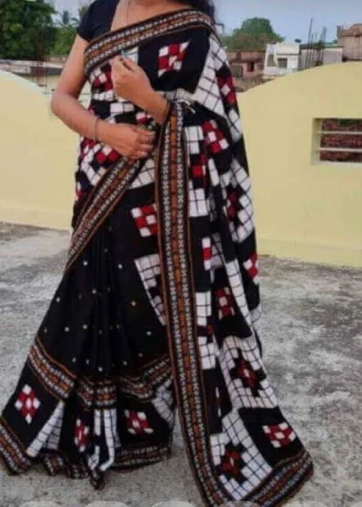 100820 Sambalpuri Patchwork Saree