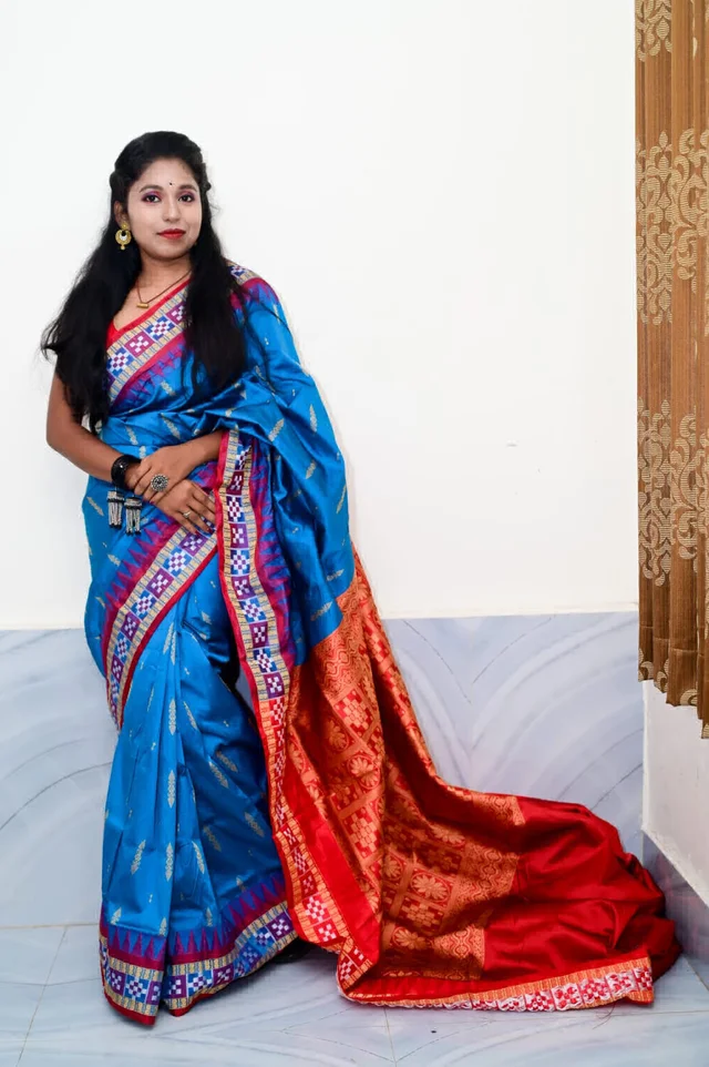 101750 Silk Pata Saree With Blouse