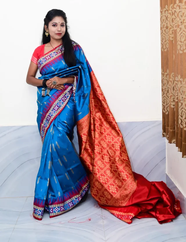 101750 Silk Pata Saree With Blouse