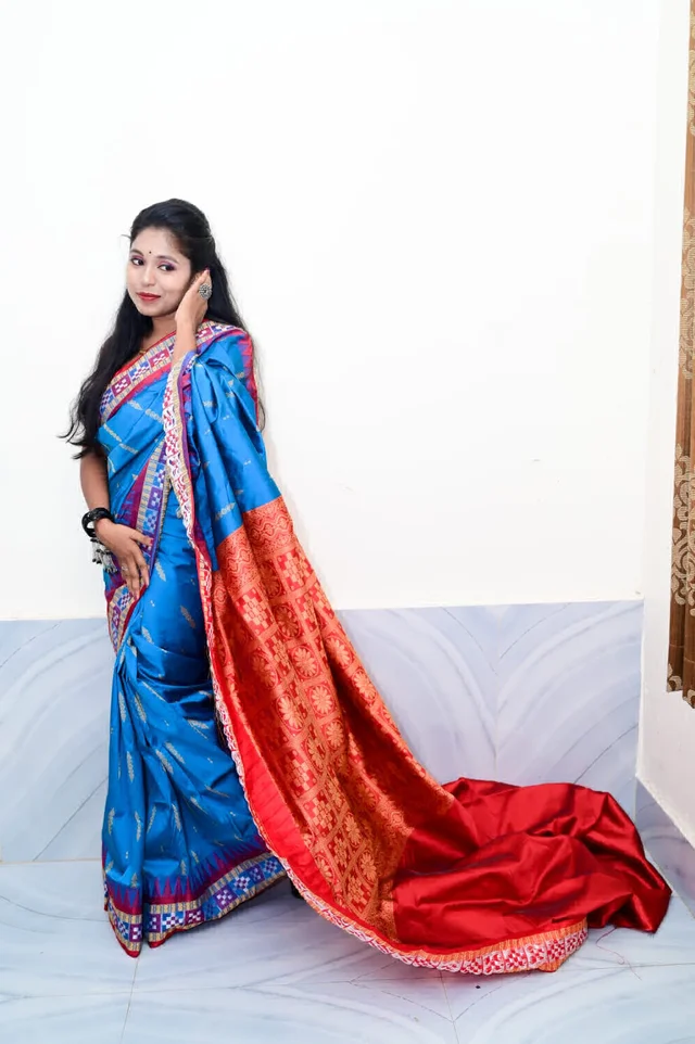 101750 Silk Pata Saree With Blouse