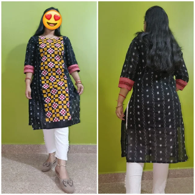 101758 Sambalpuri Handloom Cotton Stitching Kurti - 42