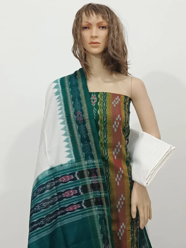 101819Sambalpuri Handloom Dress Material With Dupatta