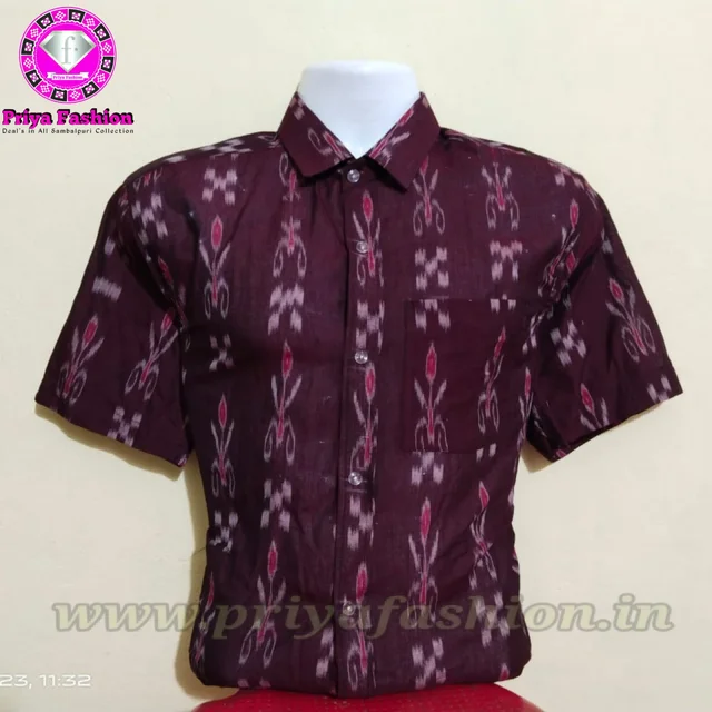 102001 Sambalpuri Half Shirt - 48