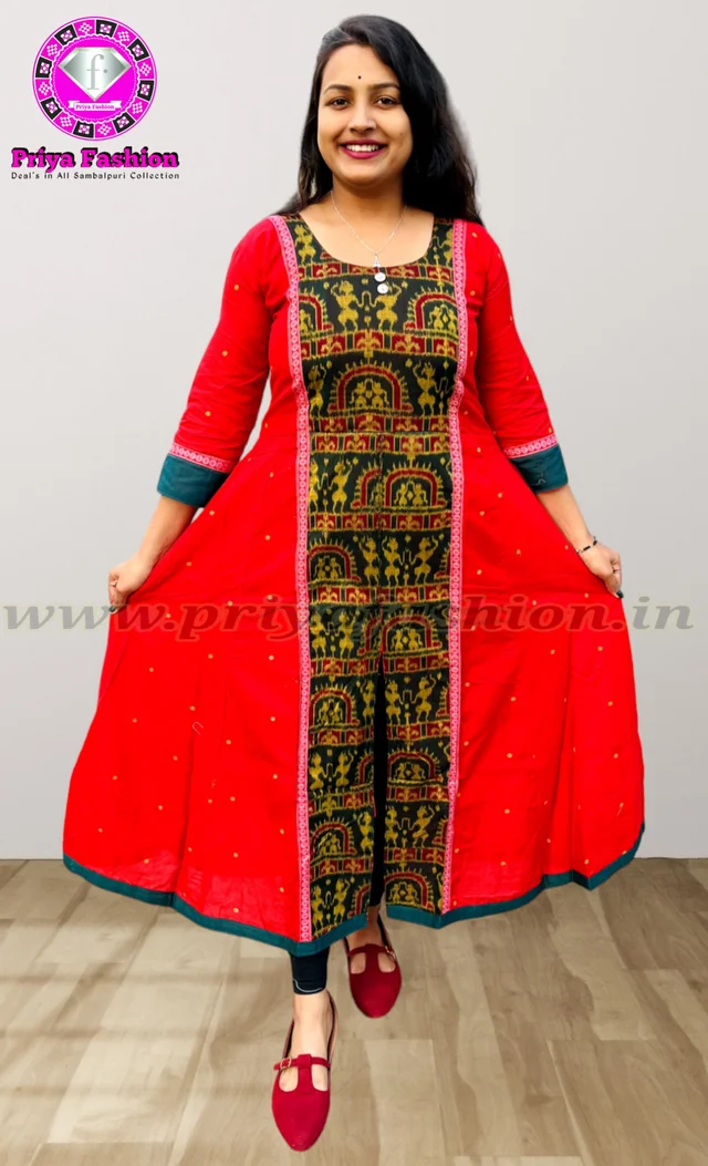 102012 Sambalpuri Round Kurti - 38