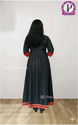 101607 Round Kurti Sambalpuri Handloom New Design - 40
