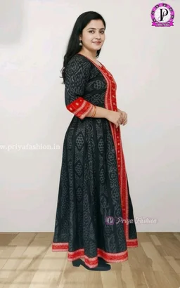 101607 Round Kurti Sambalpuri Handloom New Design - 40