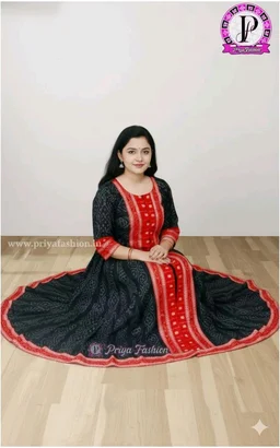 101607 Round Kurti Sambalpuri Handloom New Design - 40